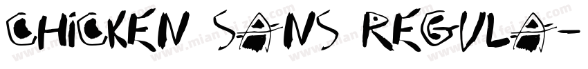 Chicken Sans Regula字体转换